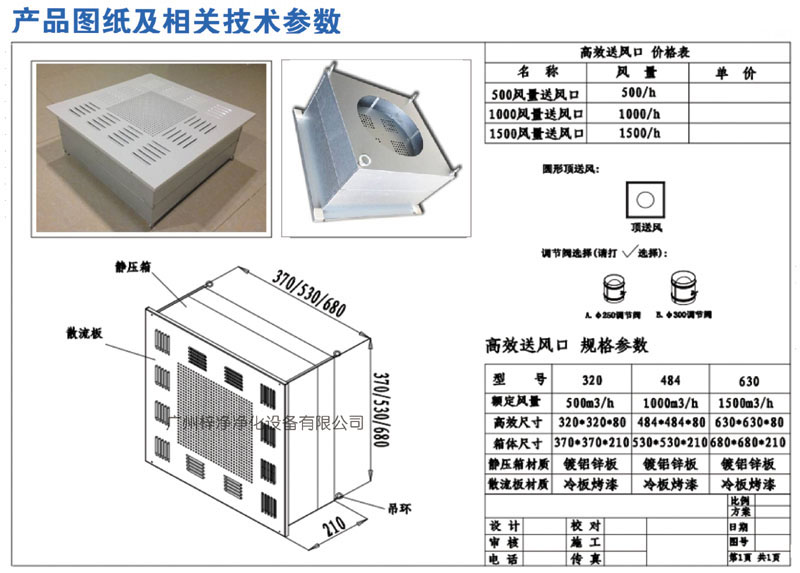 500、1000、1500新型高效送風口規格尺寸 500、1000、1500新型高效送風口規格尺寸